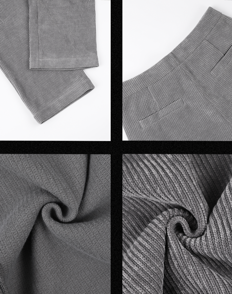 JHYQ Corduroy Smooth Wide Leg Pants