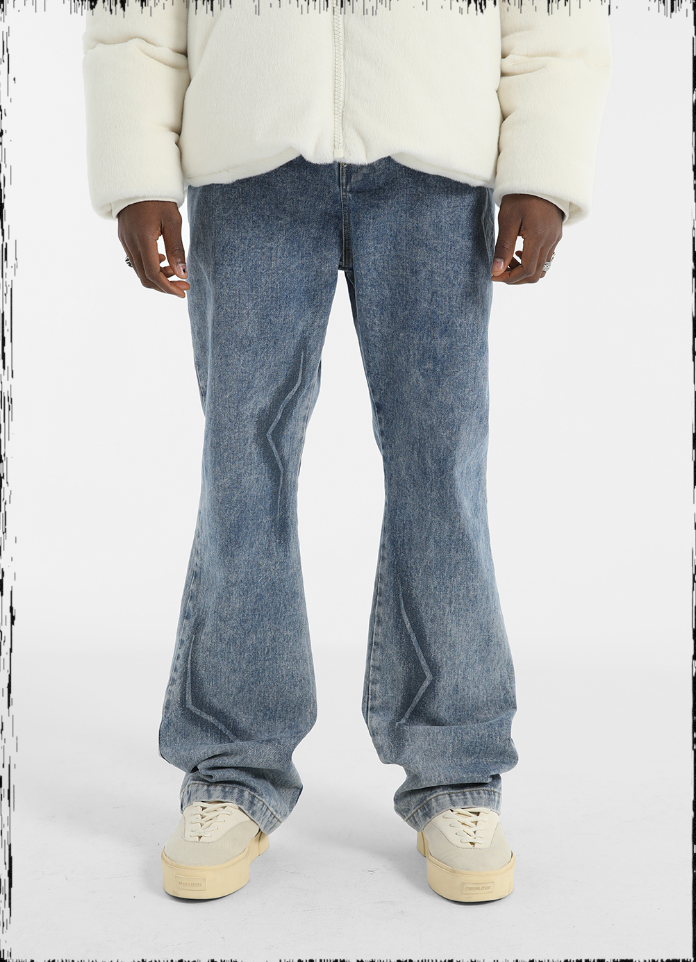JHYQ Washed Distressed Denim Jeans