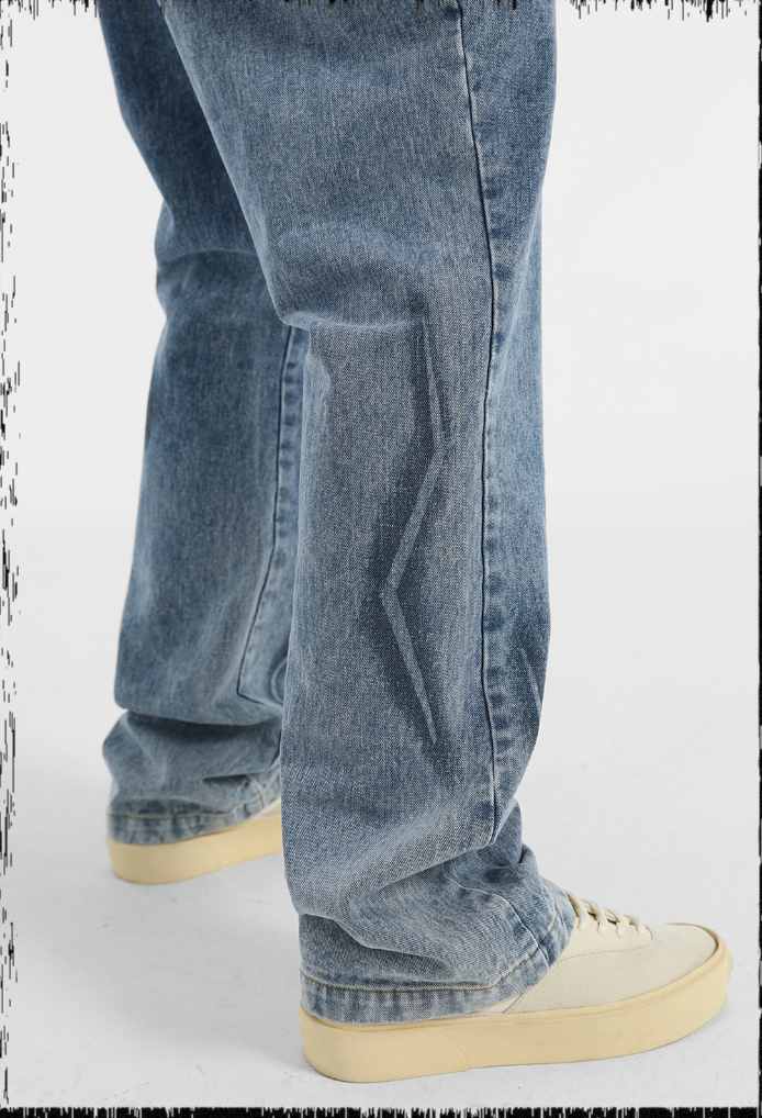 JHYQ Washed Distressed Denim Jeans