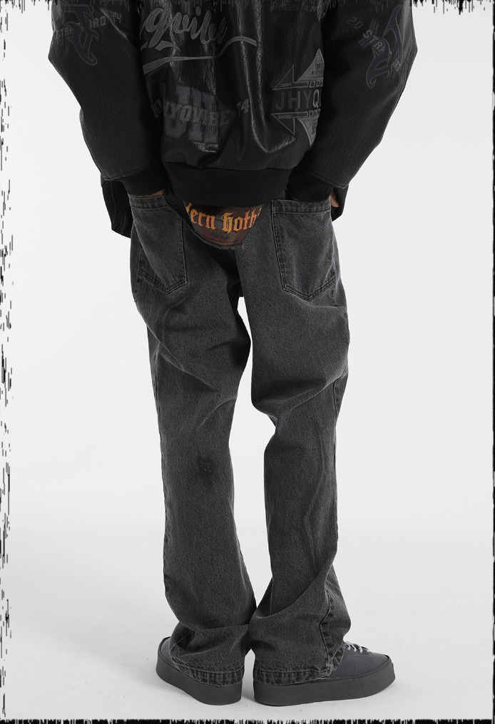 JHYQ Washed Distressed Denim Jeans