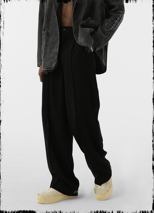 JHYQ Letters Embroidered Western Pants