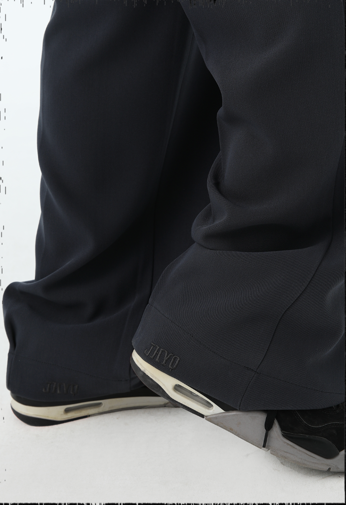 JHYQ Letters Embroidered Western Pants