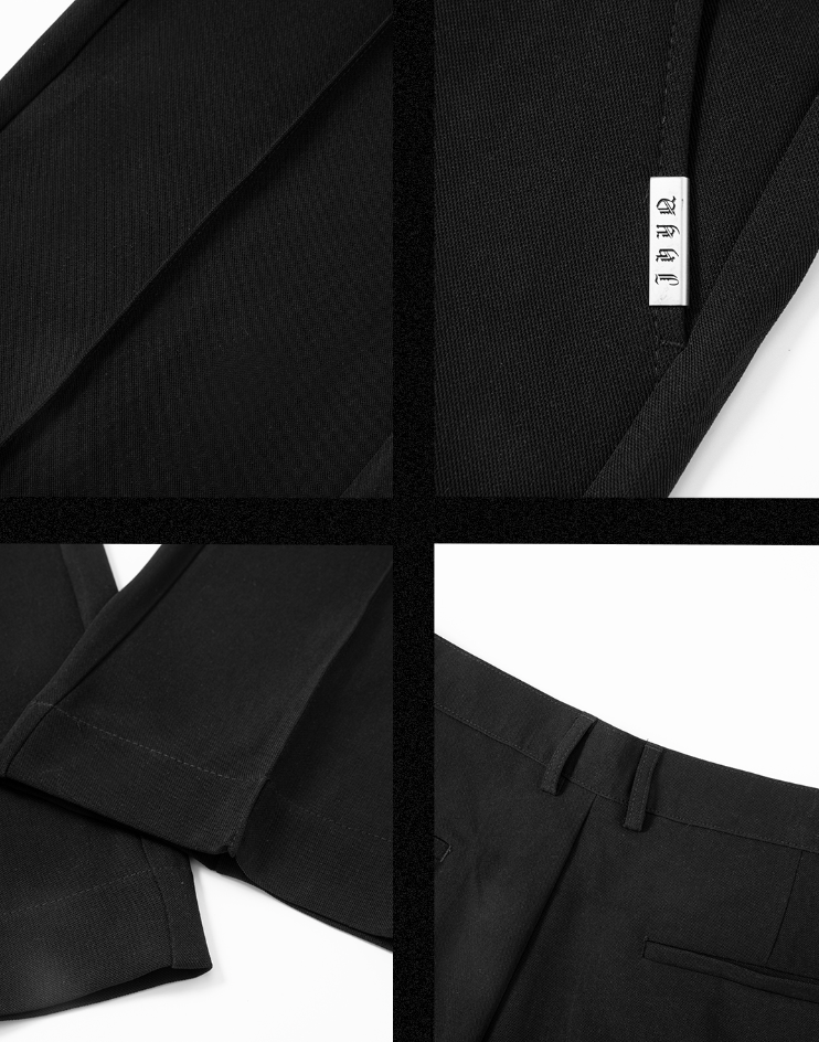 JHYQ Letters Embroidered Western Pants