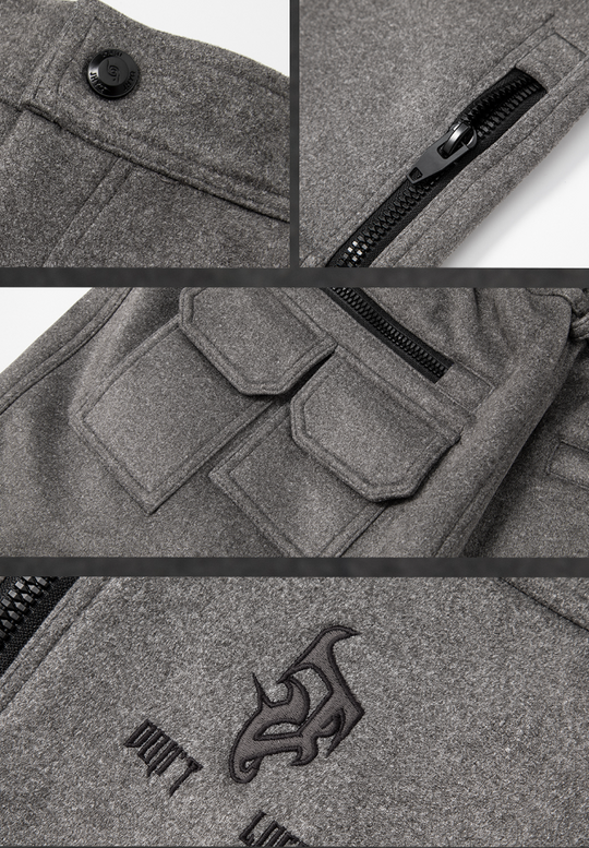 JHYQ Embroidered Zipper Pants