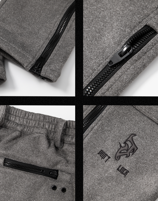 JHYQ Embroidered Zipper Pants