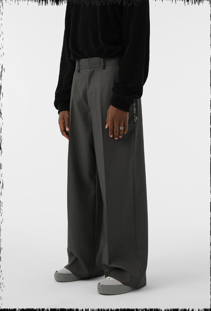 JHYQ Wide Legged Embroidered Western Pants