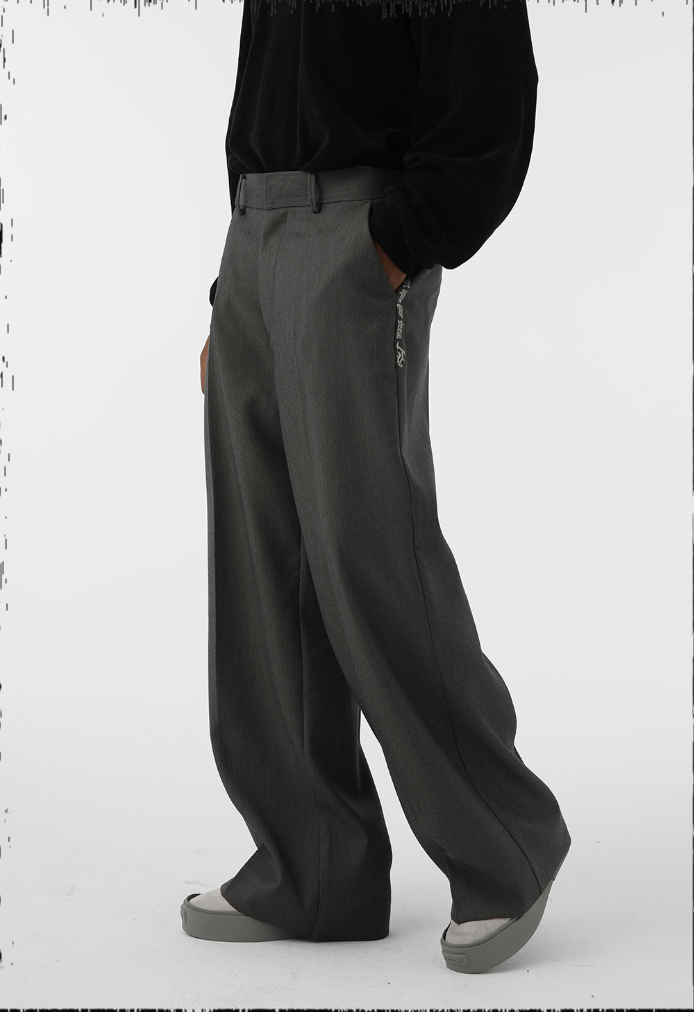 JHYQ Wide Legged Embroidered Western Pants