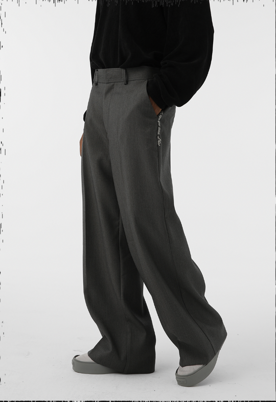 JHYQ Wide Legged Embroidered Western Pants