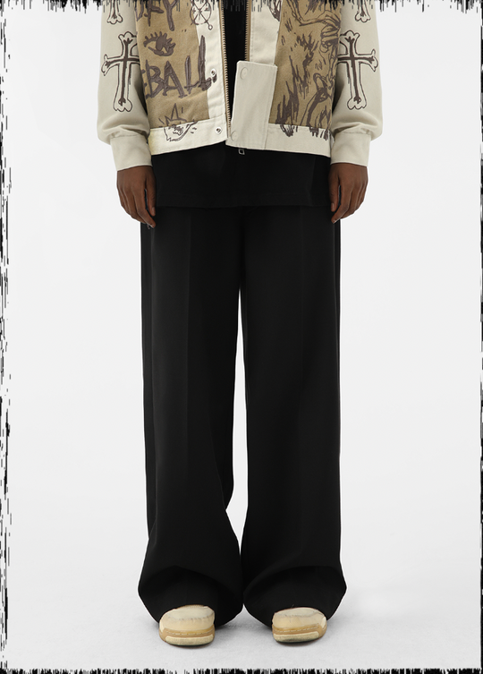 JHYQ Wide Legged Embroidered Western Pants