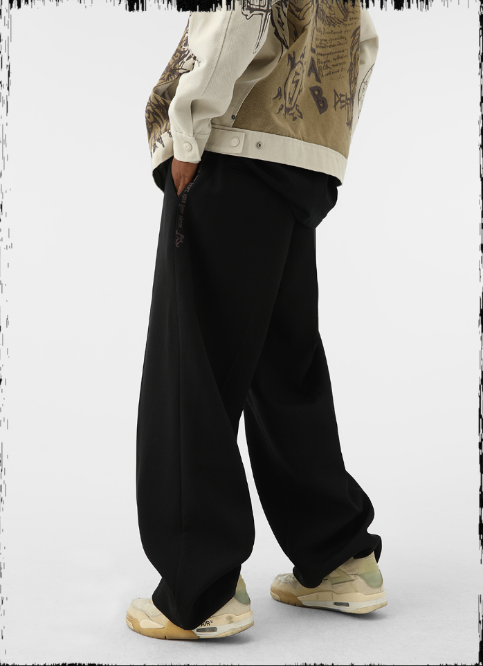 JHYQ Wide Legged Embroidered Western Pants