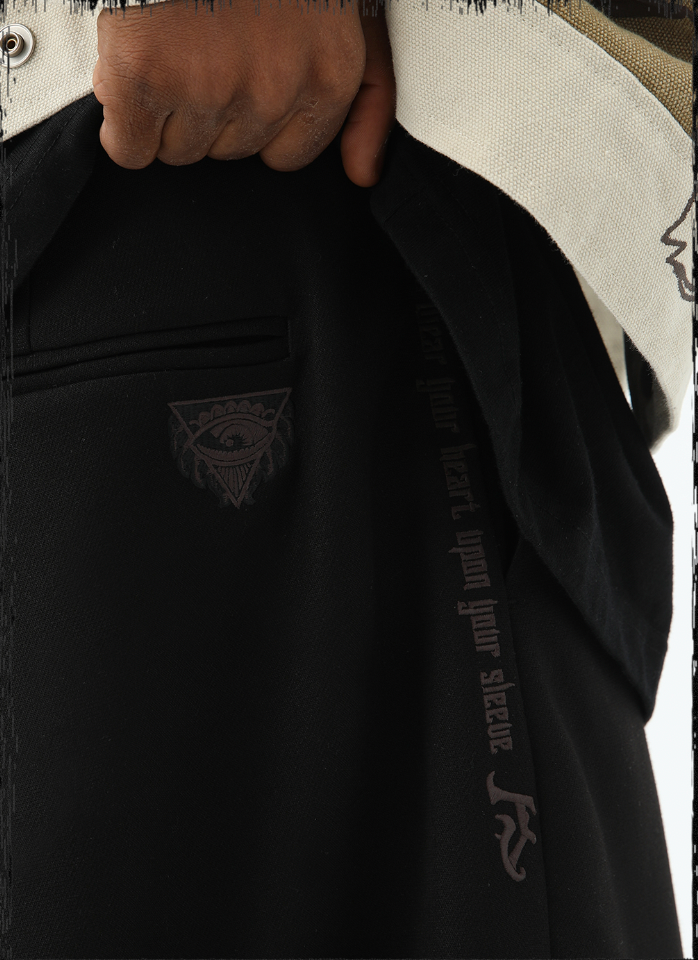 JHYQ Wide Legged Embroidered Western Pants