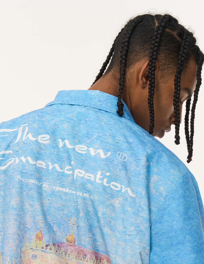 Harsh and Cruel Urban Oil Full Print Cuban Shirt