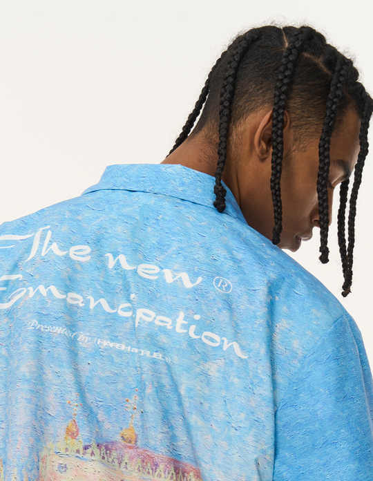 Harsh and Cruel Urban Oil Full Print Cuban Shirt