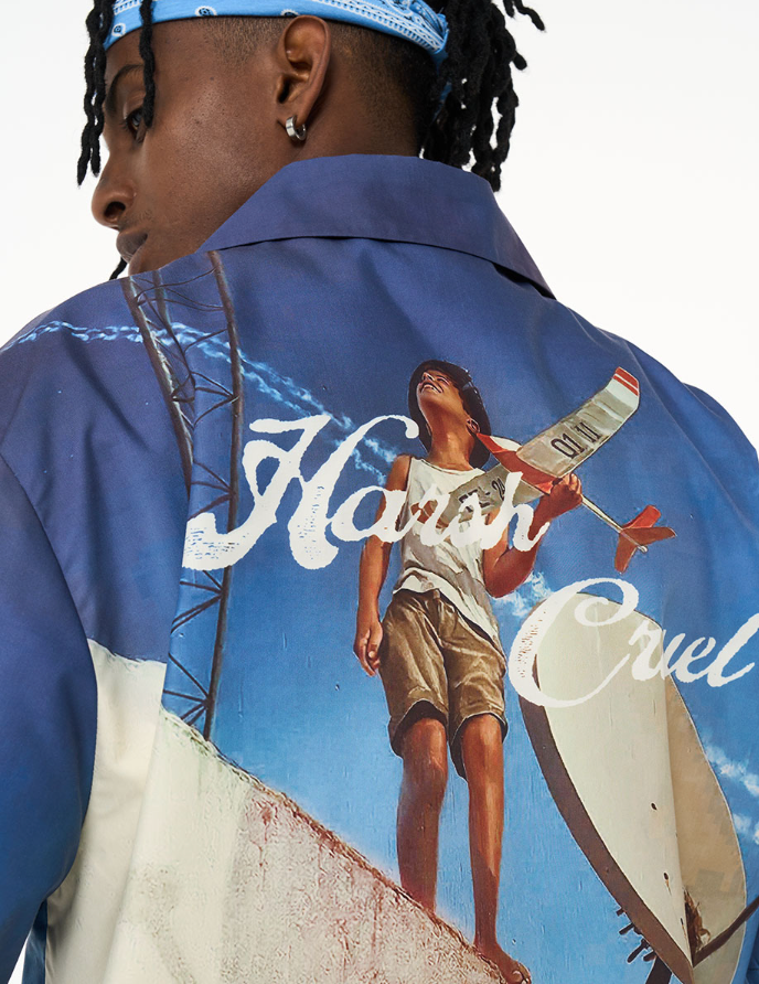 Harsh and Cruel Photography Pictures Handwritten Full Print Cuban Shirt