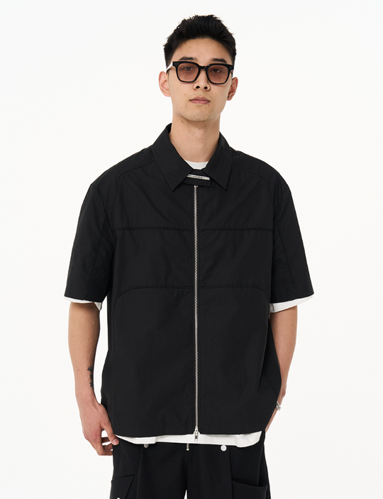 Harsh and Cruel 3D Pleats Short Sleeve Shirt