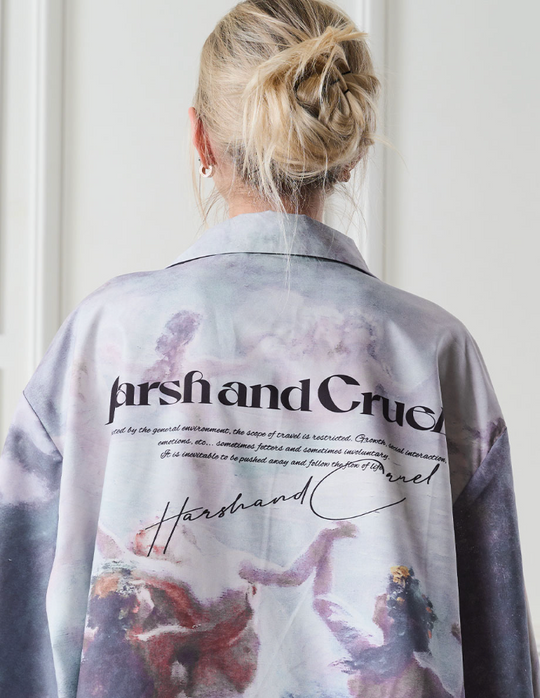 Harsh and Cruel Dancing Circle Full Print Cuban Shirt