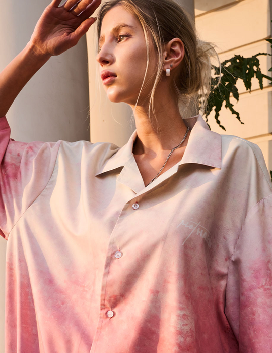 Harsh and Cruel Forest Sunset Full Print Cuban Shirt