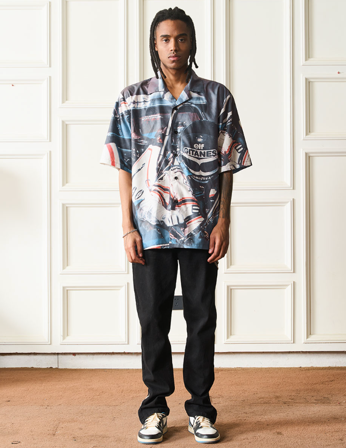 Harsh and Cruel Racing Driver Full Printed Cuban Shirt