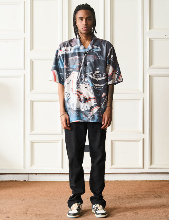 Harsh and Cruel Racing Driver Full Printed Cuban Shirt