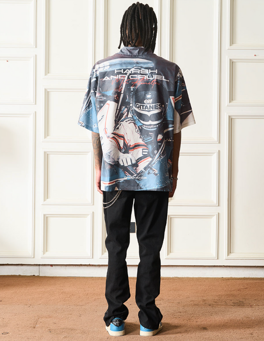 Harsh and Cruel Racing Driver Full Printed Cuban Shirt