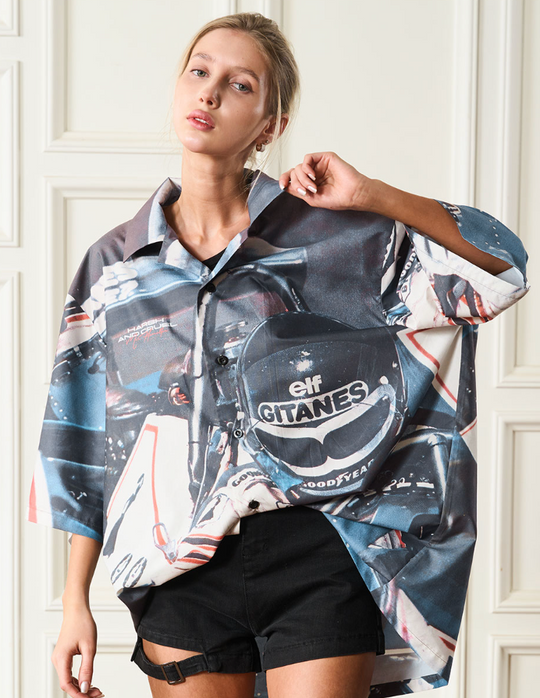Harsh and Cruel Racing Driver Full Printed Cuban Shirt