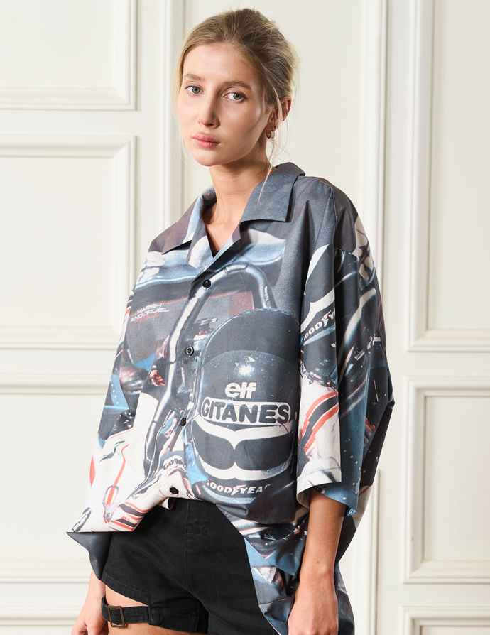 Harsh and Cruel Racing Driver Full Printed Cuban Shirt