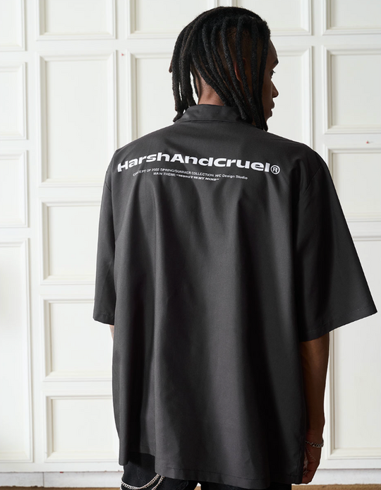 Harsh and Cruel Rottweiler Printed Cuban Shirt