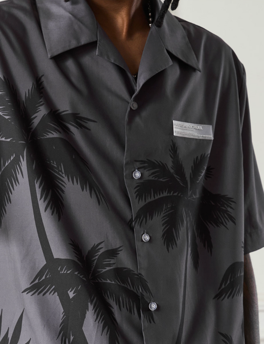 Harsh and Cruel Palms Logo Cuban Shirt