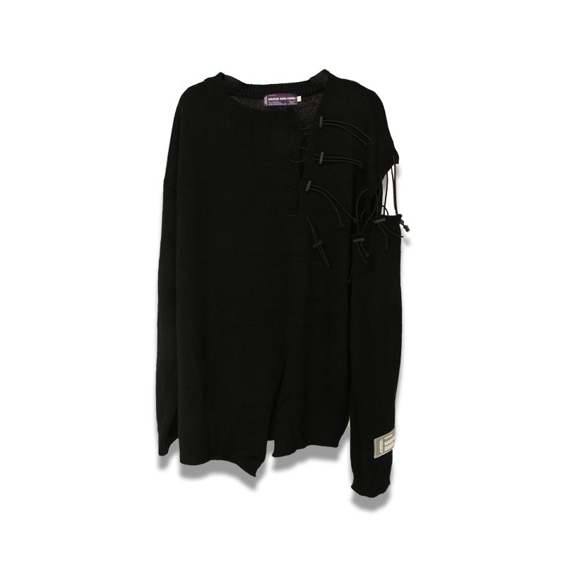 Harsh and Cruel Destruction Knit Sweater | Face 3 Face