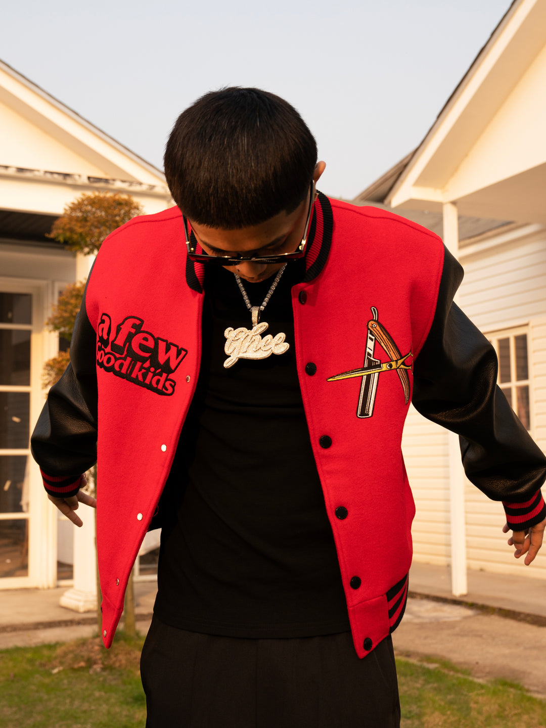 Racer varsity jacket | Barber Varsity Jacket| Face 3 Face