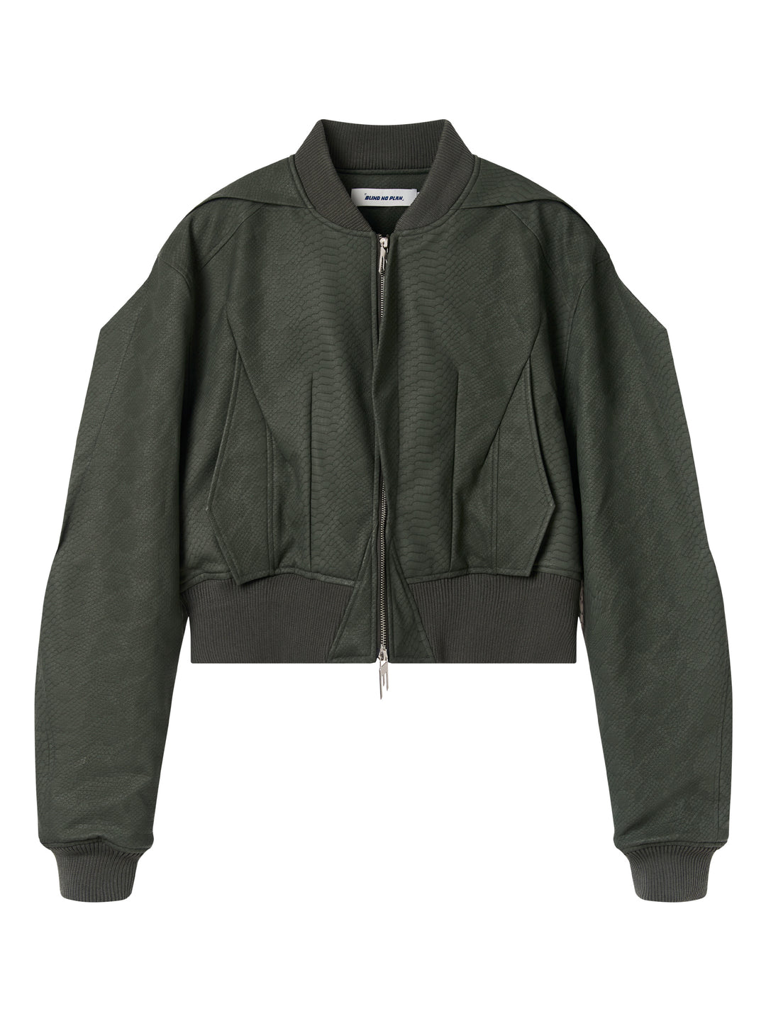 BLIND NO PLAN Fly Leather Short MA-1 Jacket