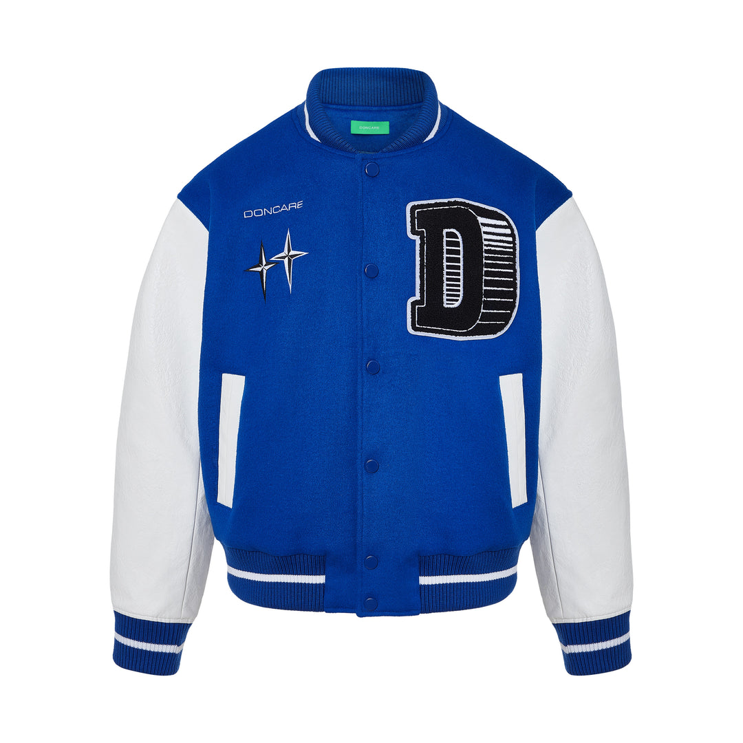 DONCARE D LOGO Varsity Jacket – Face 3 Face