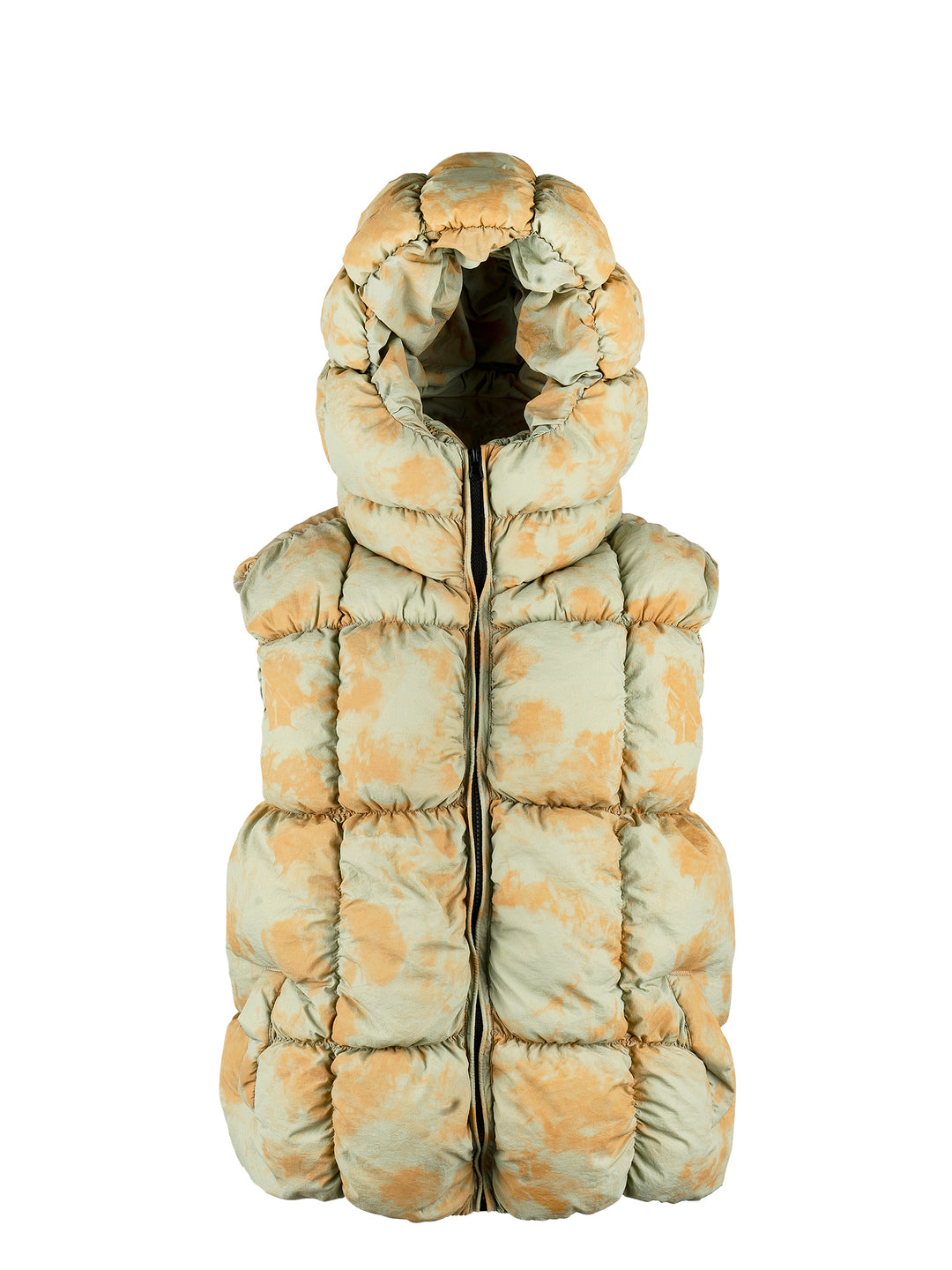 EVILKNIGHT(EK) Tie Dye Digitally Printed Zipper Vest