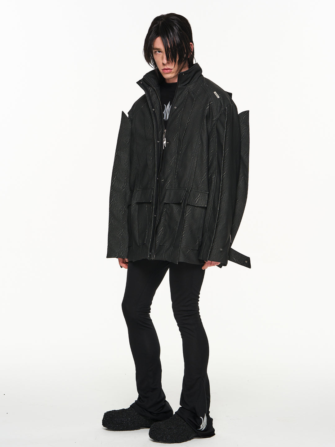 BLIND NO PLAN Multi Piece Combination Blade Washed Jacket