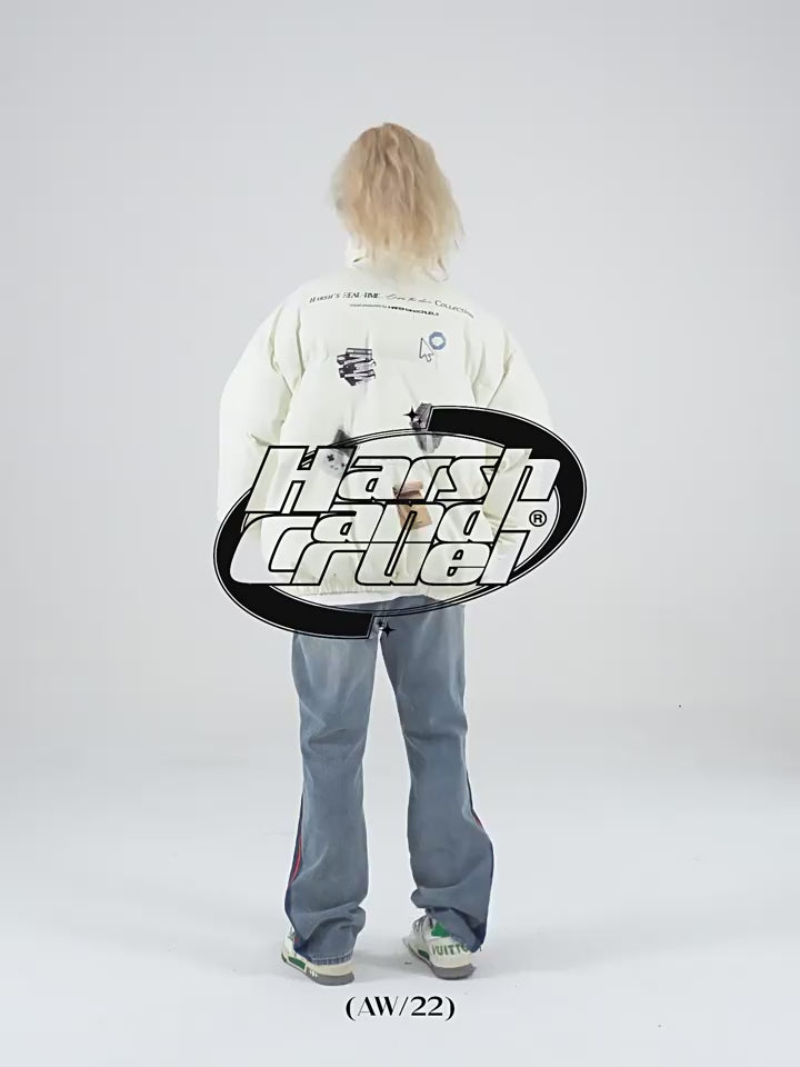 Harsh and Cruel Retro Nostalgia Printed Jacket