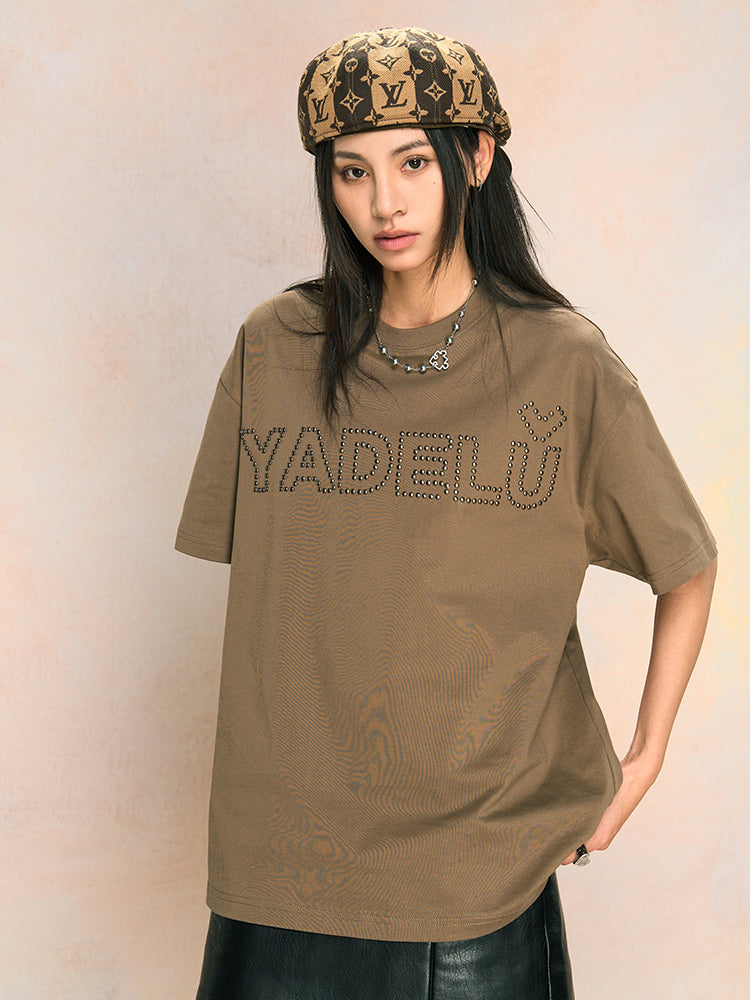 YADcrew Metallic Hot Bead Craft Tee
