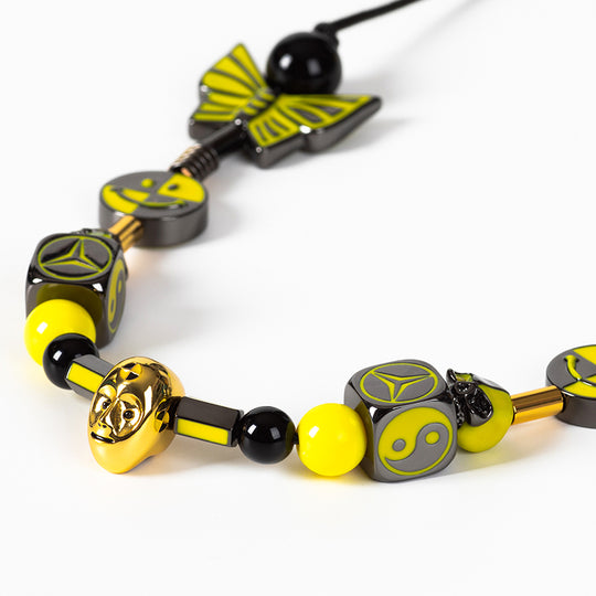 SALUTE *EVAE+ MOB Testing butterfly Smiley Necklace (A$AP Rocky) | Face 3 Face