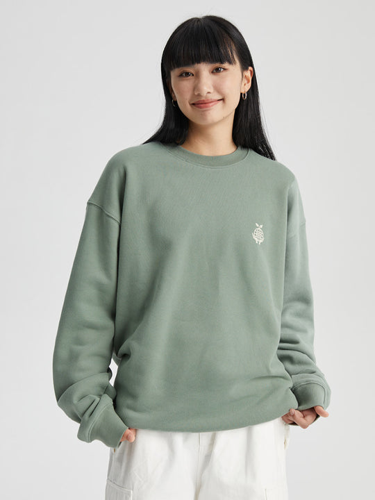 Wassup House Earth Planting Printed Embroidery Sweatshirt