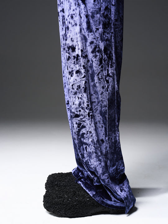 BLIND NO PLAN 3D Fly Hank Velvet Pants