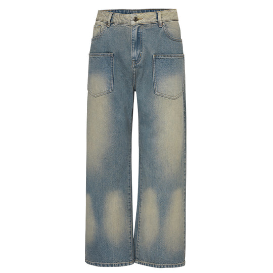 F2CE Vintage Wash Front Pockets Denim Jeans