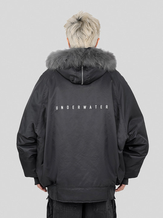 UNDERWATER  N-2B Waterproof Nylon Bomber Jacket