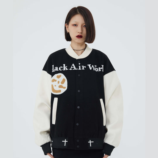 F3F Select Jesus Christ & Cross Embroidered Baseball Jacket