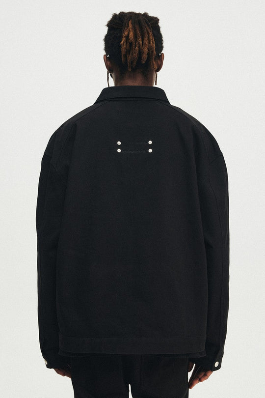 ANTIDOTE Stud Patch Punk Loose Zipper Jacket | Face 3 Face