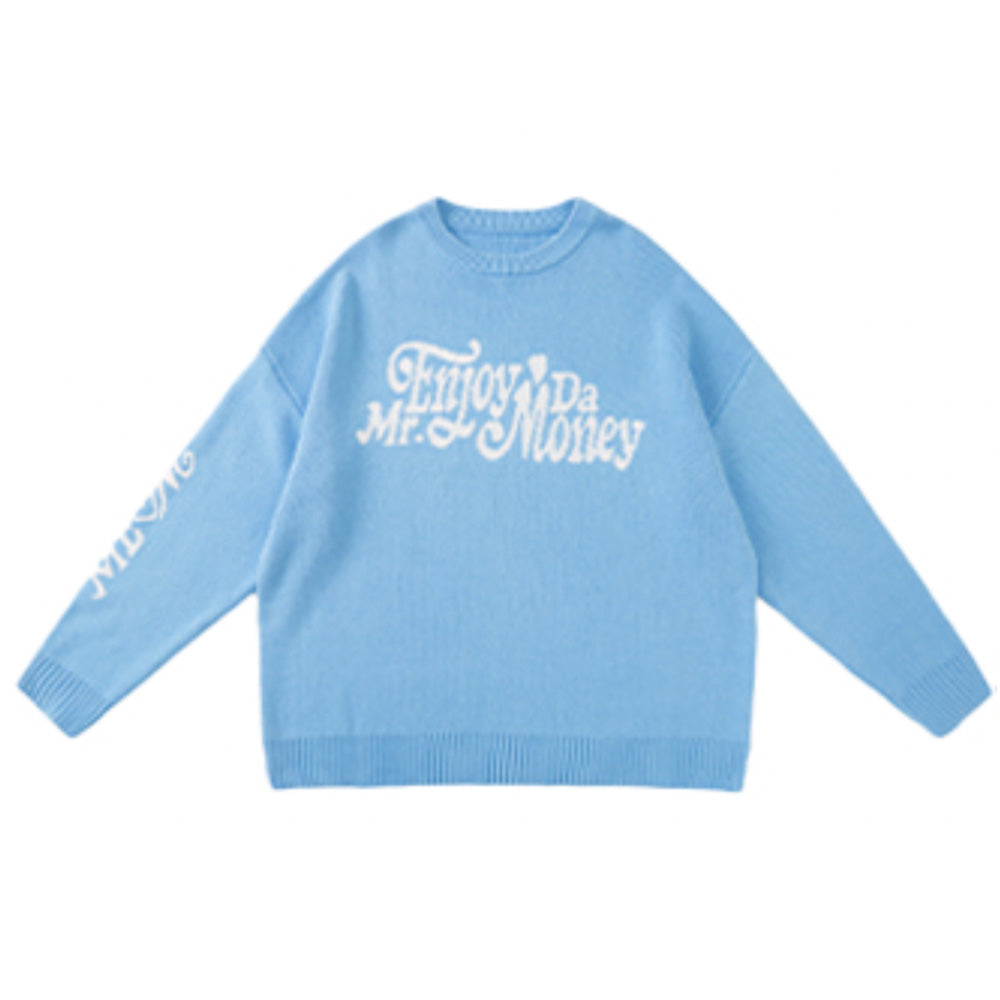 MEDM Flower Font Logo Knit Sweater | Face 3 Face