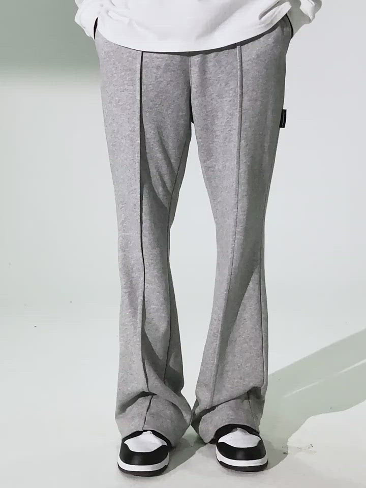 Harsh and Cruel Standing Cut Structured Line Sweatpants