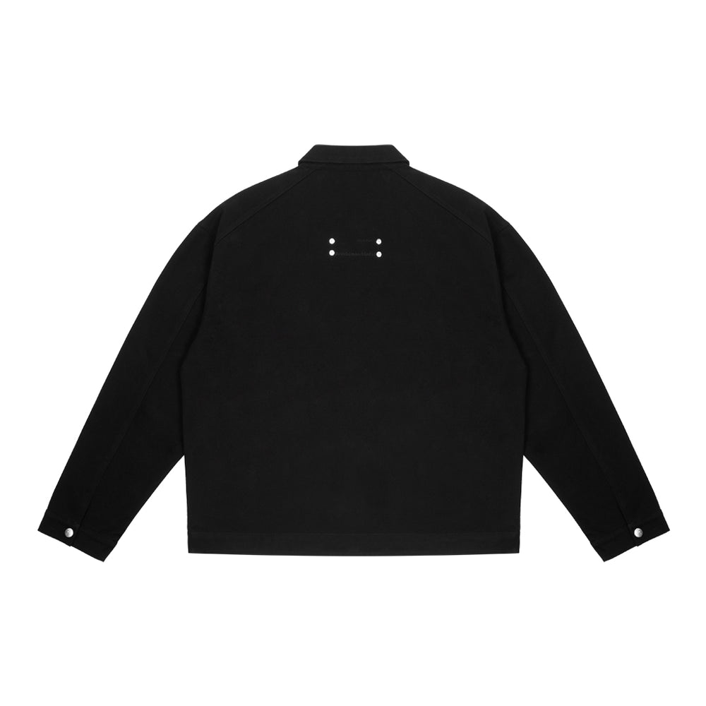 ANTIDOTE Stud Patch Punk Loose Zipper Jacket | Face 3 Face