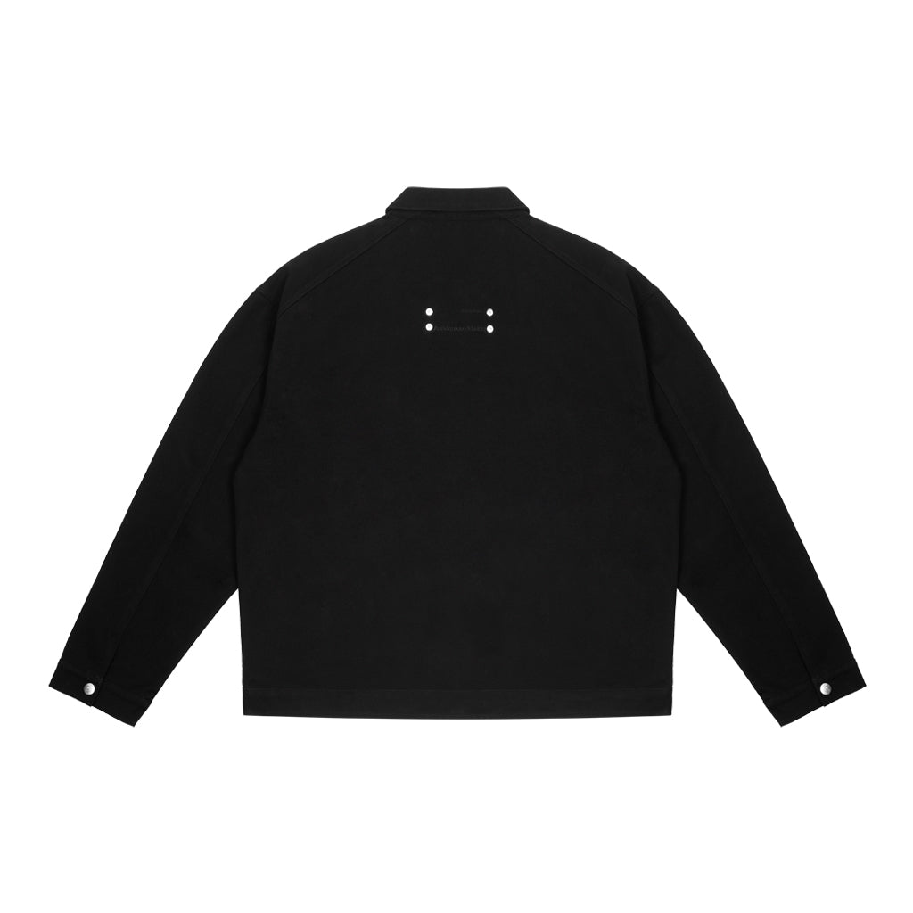 ANTIDOTE Stud Patch Punk Loose Zipper Jacket | Face 3 Face