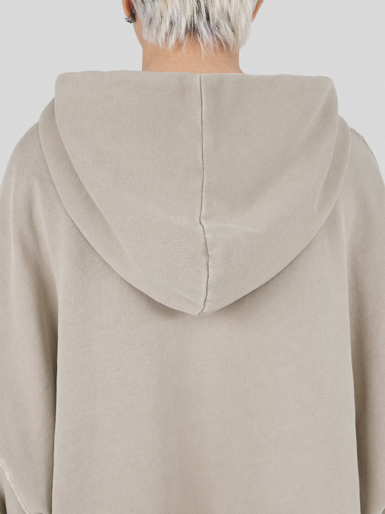 UNDERWATER Batik Elevated Half Zip Embroidery Hoodie