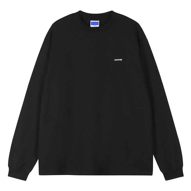 Wassup House Basic Small Logo Long Sleeved Tee