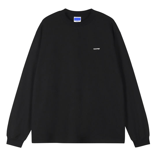 Wassup House Basic Small Logo Long Sleeved Tee